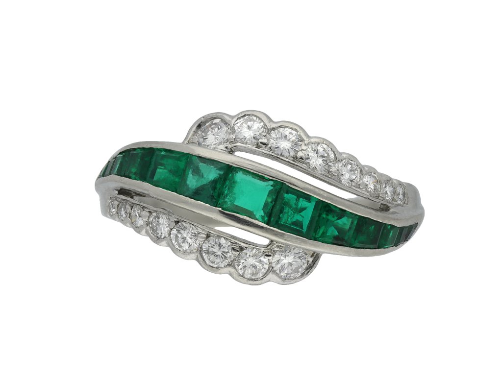 Oscar Heyman Brothers emerald diamond ring hatton garden