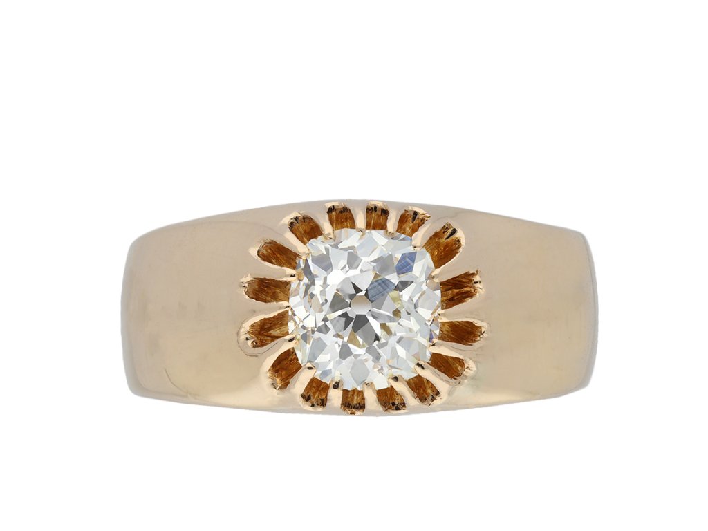 Victorian old mine diamond solitaire ring hatton garden