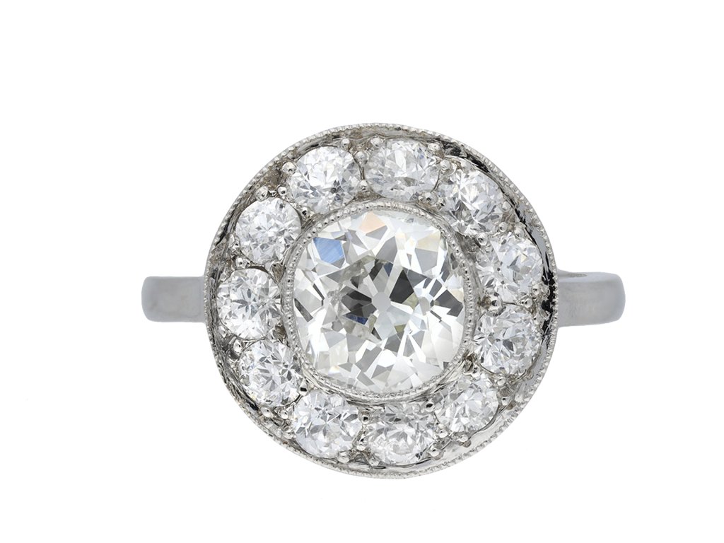 Art Deco diamond coronet cluster ring, circa | Ref 26911