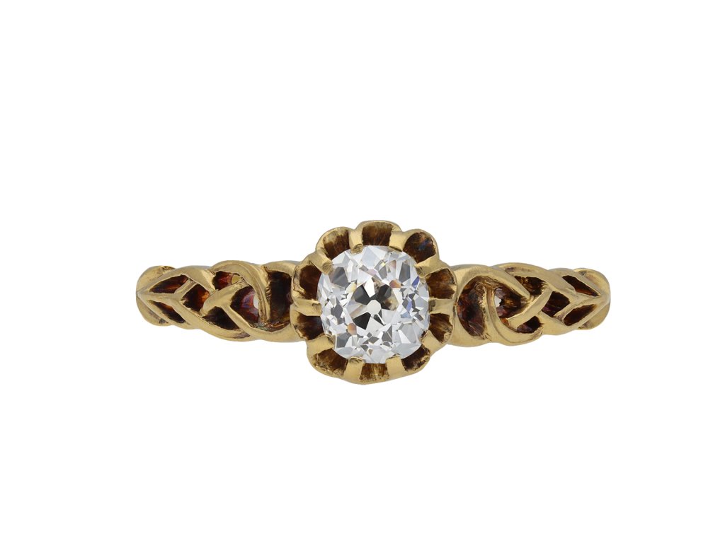 Belle Époque diamond solitaire ring hatton garden