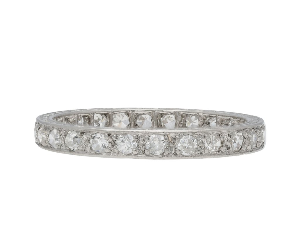 Diamond eternity band, circa 1920. Hatton Garden