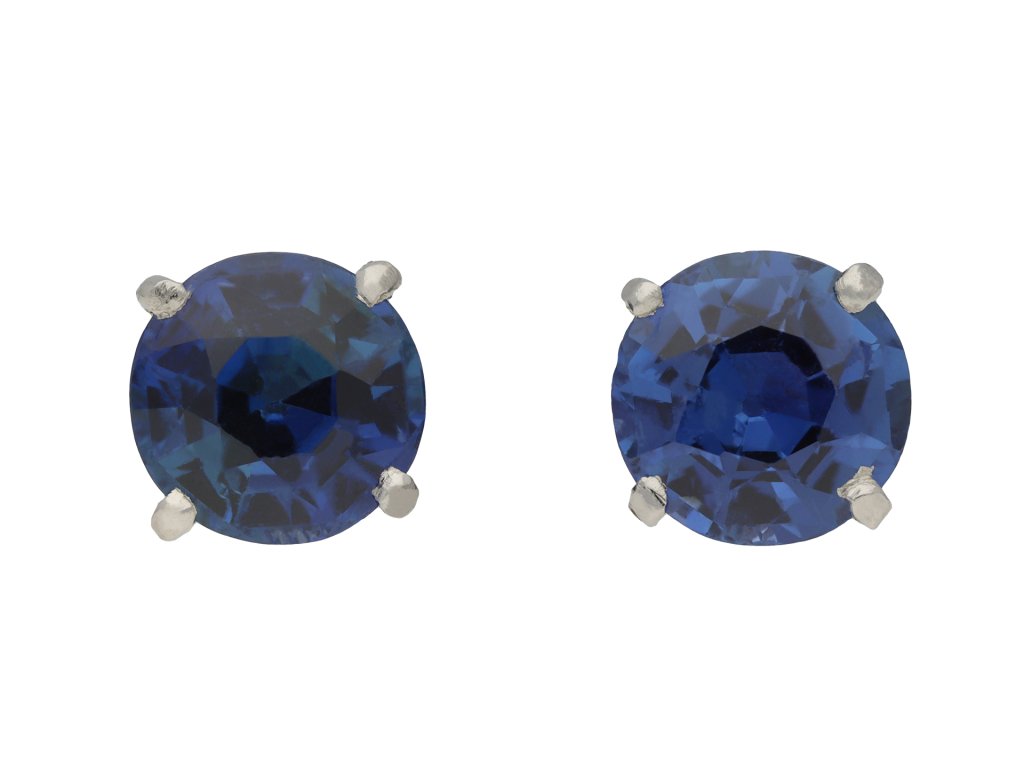 Montana Sapphire stud earrings hatton garden