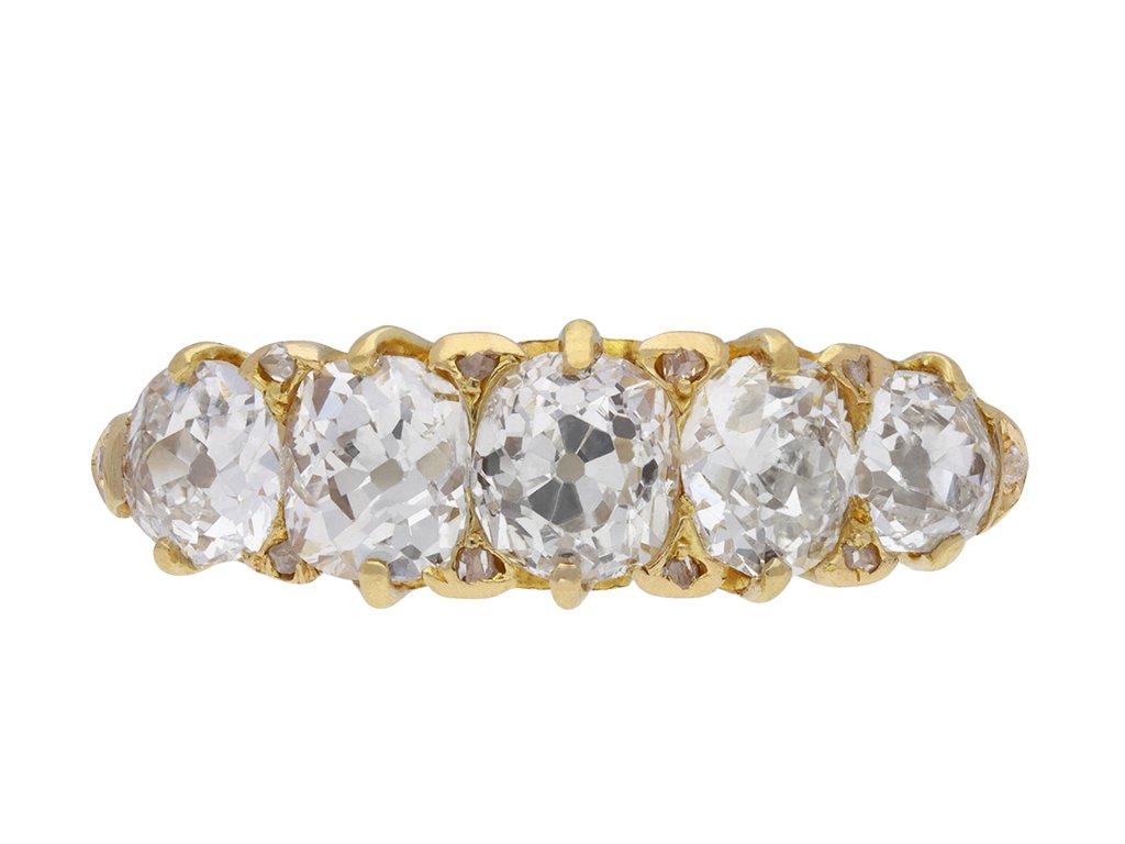 Constantine & Floyd diamond five stone ring hatton garden