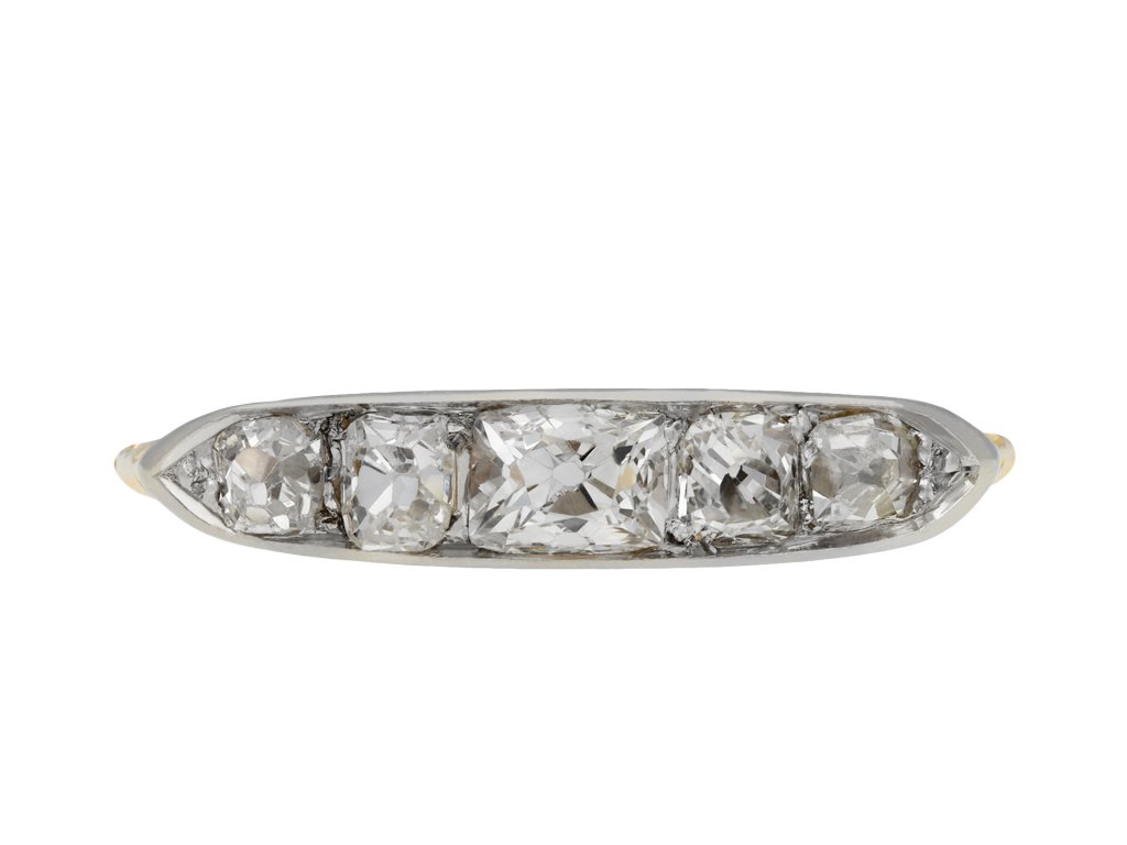 Old mine diamond five stone ring hatton garden
