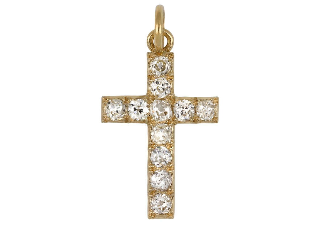 Victorian diamond cross pendant, circa 1880 hatton garden