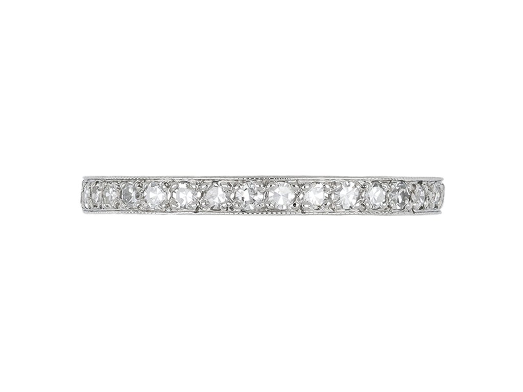 Diamond full eternity ring, circa 1920