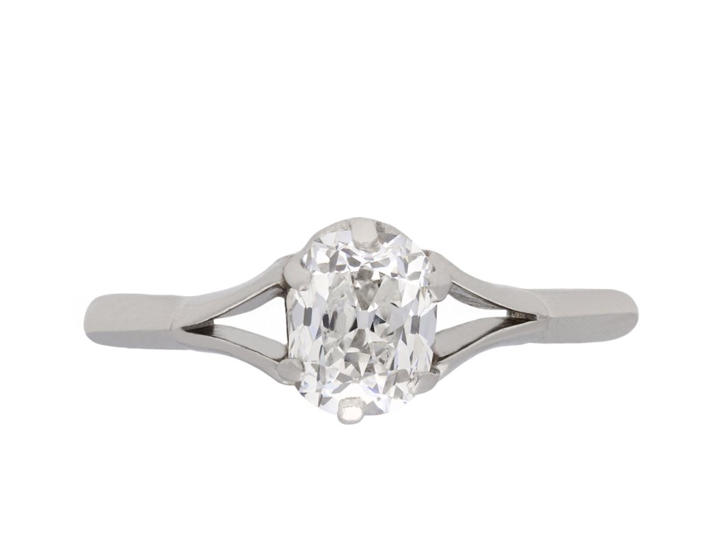 Old mine diamond solitaire ring, circa 1920 hatton garden