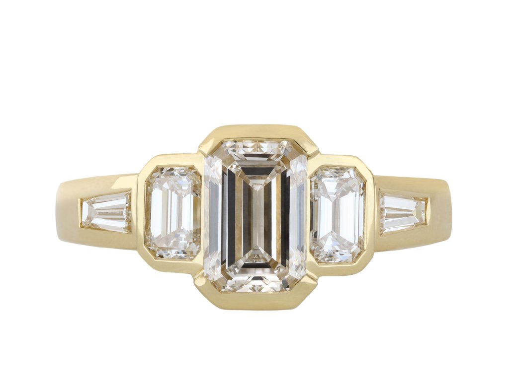 Vintage three stone diamond ring hatton garden