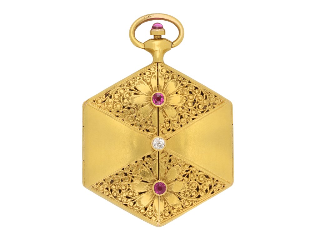 Ruby and diamond locket, circa 1890 hatton garden