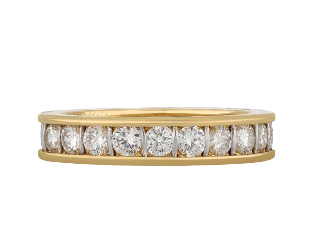 Cartier diamond full eternity ring, circa 1970 hatton garden