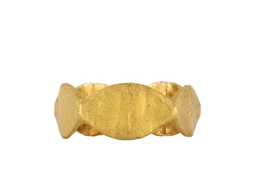 Ancient Roman pentagonal gold ring hatton garden