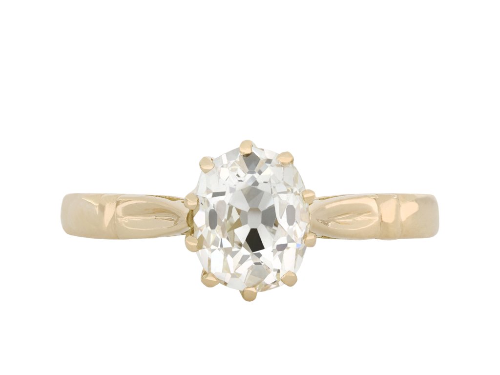 Old mine diamond solitaire ring, circa 1905 hatton garden