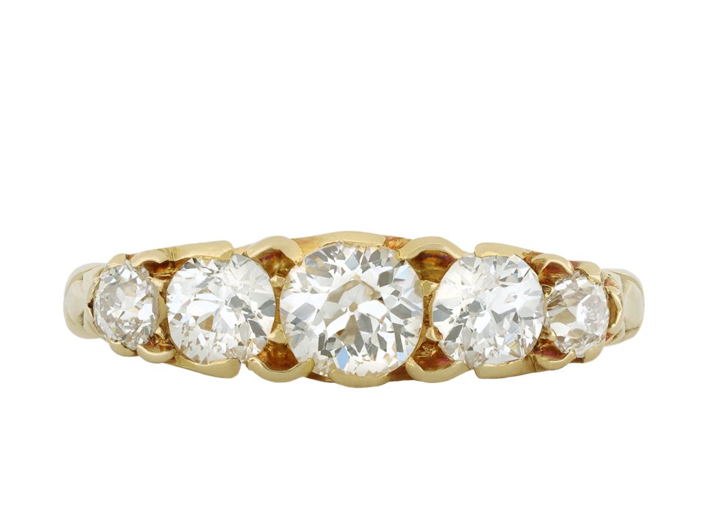 Victorian five stone diamond ring hatton garden