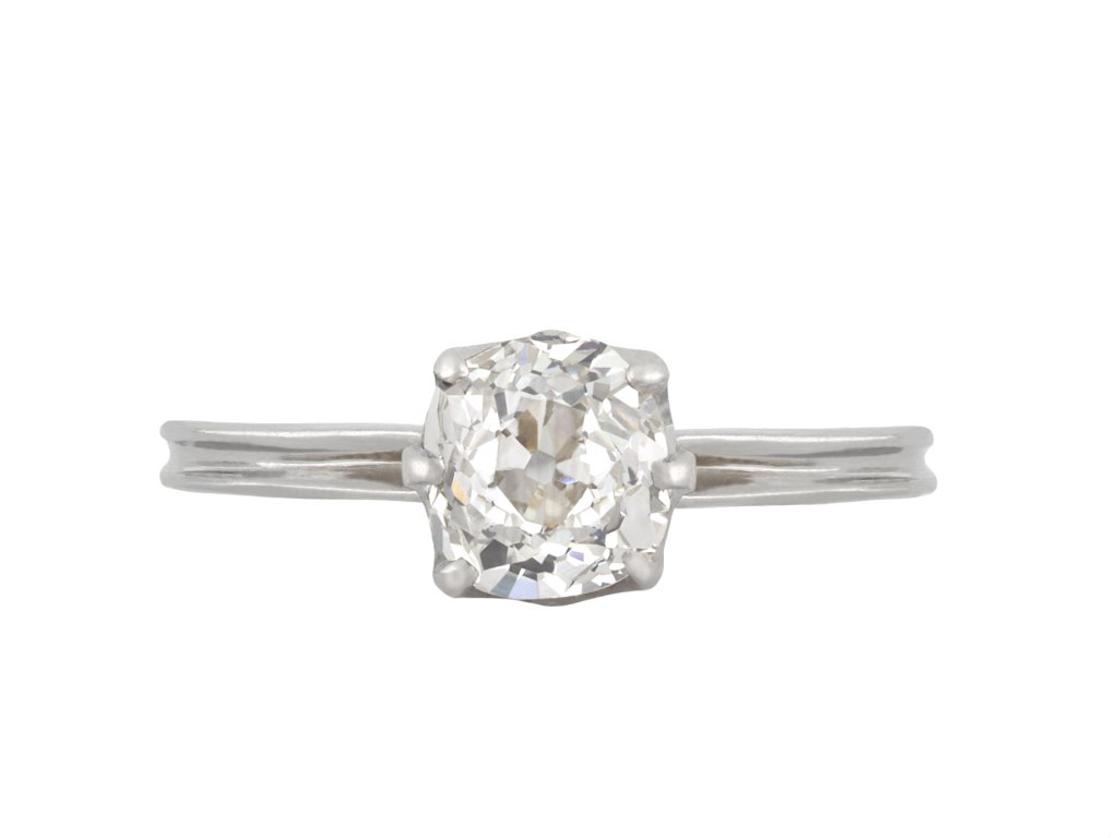 Old mine diamond solitaire ring, circa 1920 hatton garden