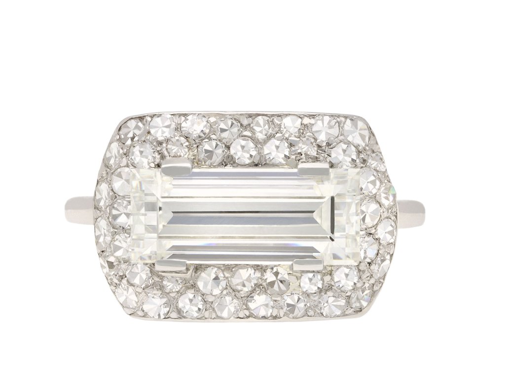 Art Deco diamond cluster ring, circa 1930. Hatton garden