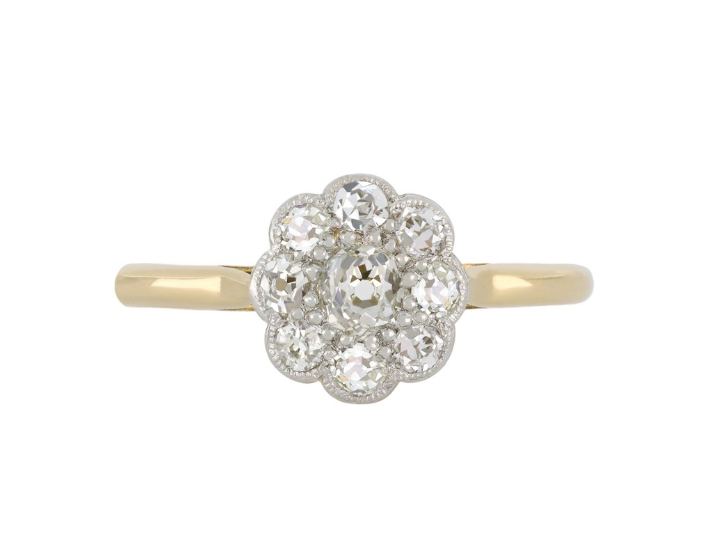 Edwardian diamond coronet cluster, circa 1915 hatton garden