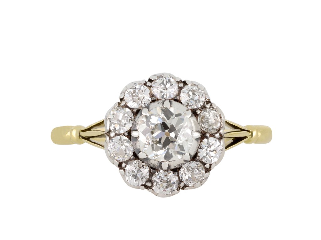 Victorian diamond coronet cluster ring, circa 1880 hatton garden