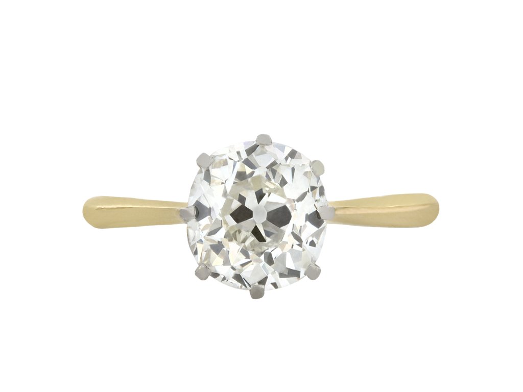 Old mine diamond solitaire ring, circa 1910 hatton garden