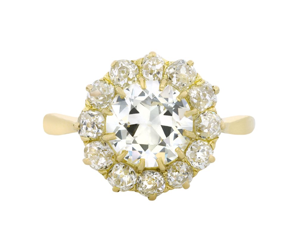 Diamond coronet cluster ring, circa 1910 hatton garden