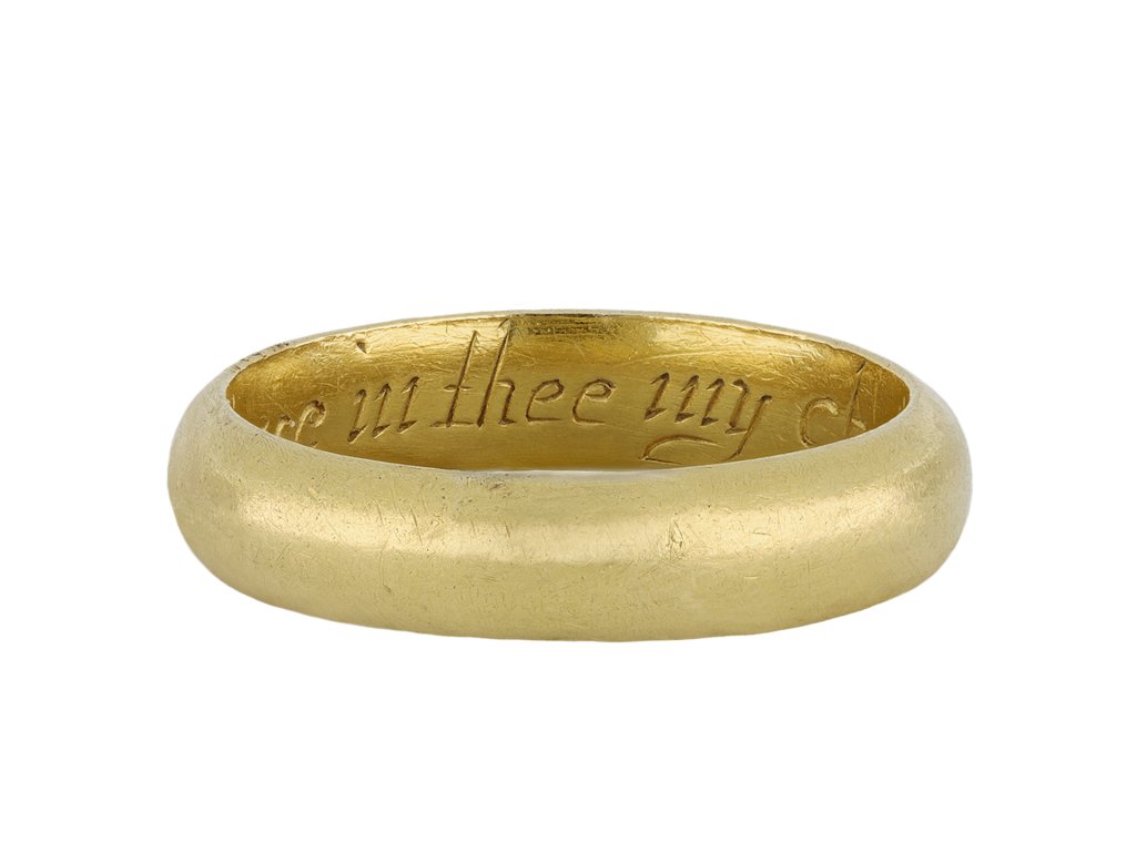 Post medieval gold posy ring, circa 17th century hatton garden