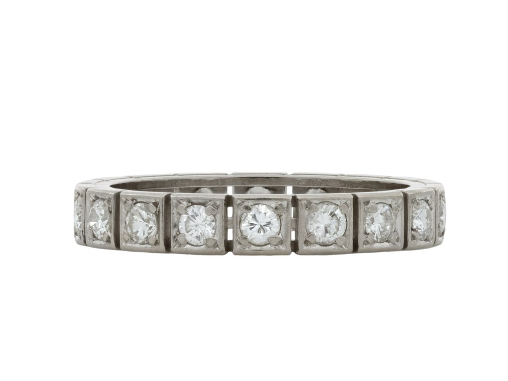 Diamond full eternity ring, French hatton garden