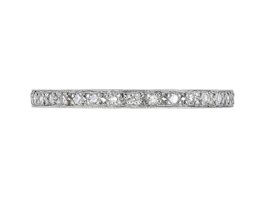 Diamond full eternity ring, circa 1920
