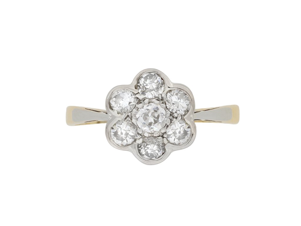 Diamond coronet cluster, circa 1940.