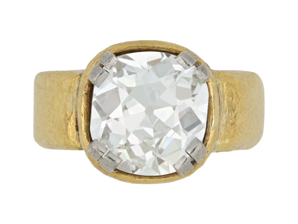 Suzanne Belperron old mine diamond ring, French, 1970 1974.