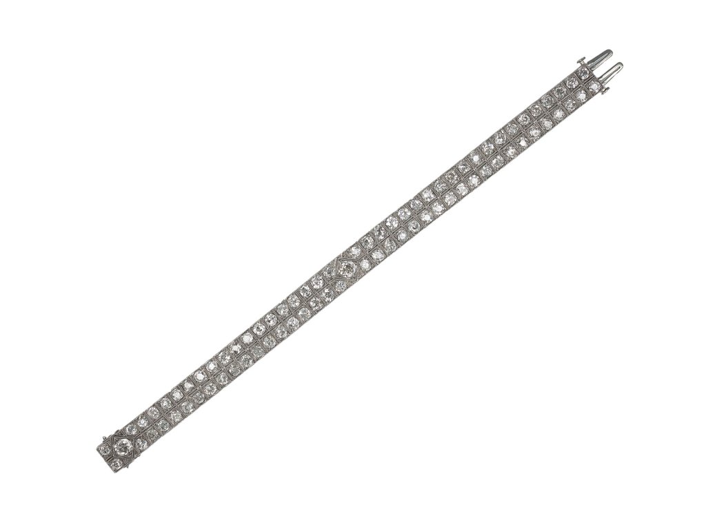 Marcus & Co. diamond bracelet, American, circa 1920.