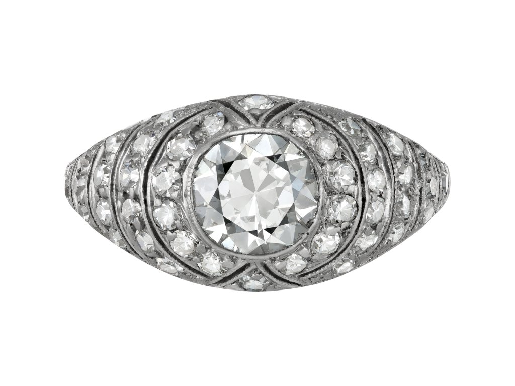 Art Deco diamond cluster ring, circa 1930.