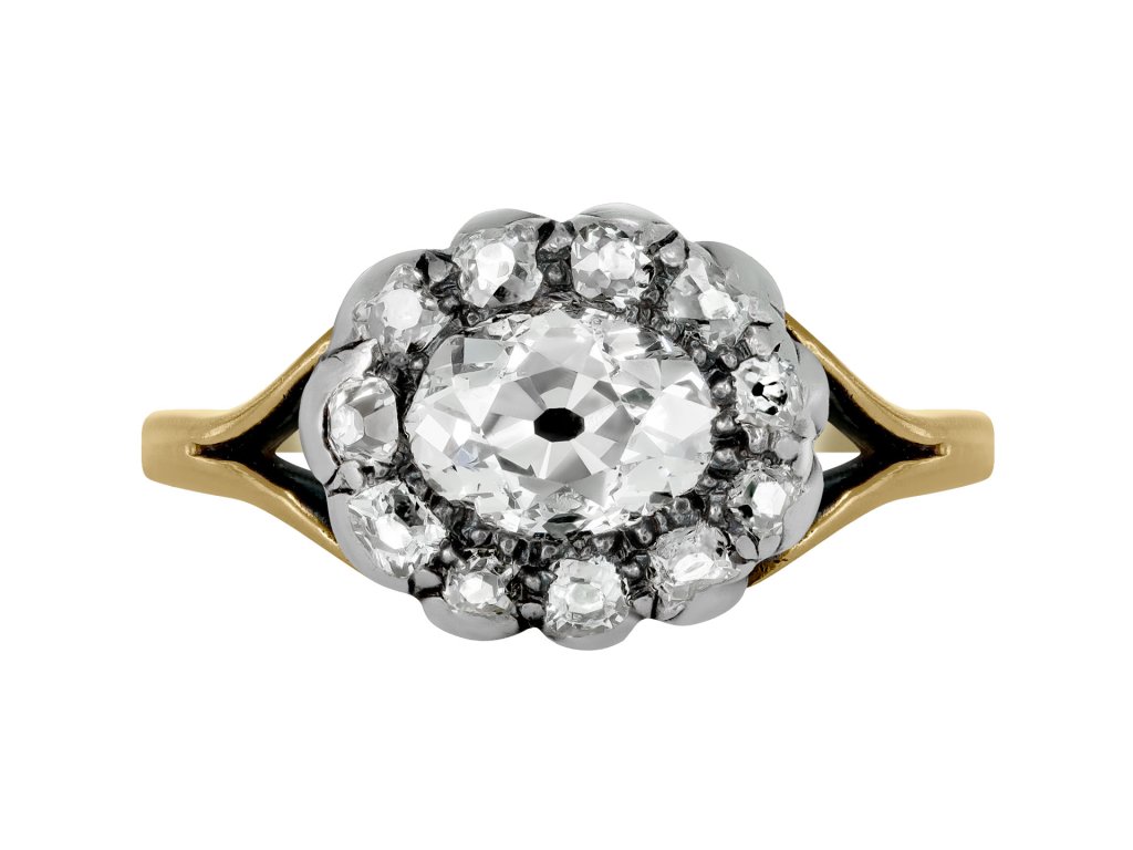 Georgian diamond cluster ring, circa 1830. 
