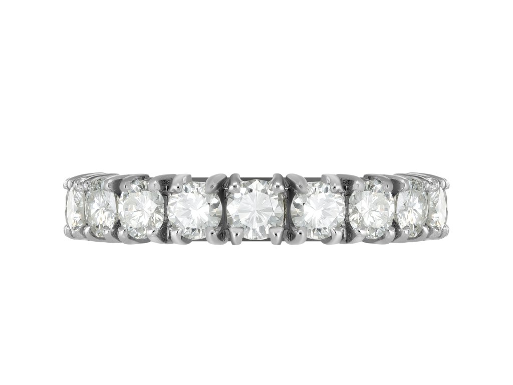 Vintage Diamond Full Eternity ring, circa 1950. 