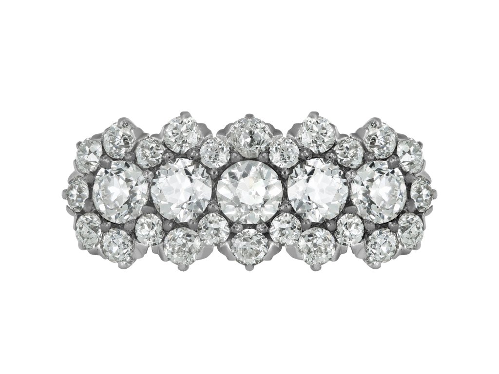 J.E. Caldwell diamond cluster ring, circa 1915. 