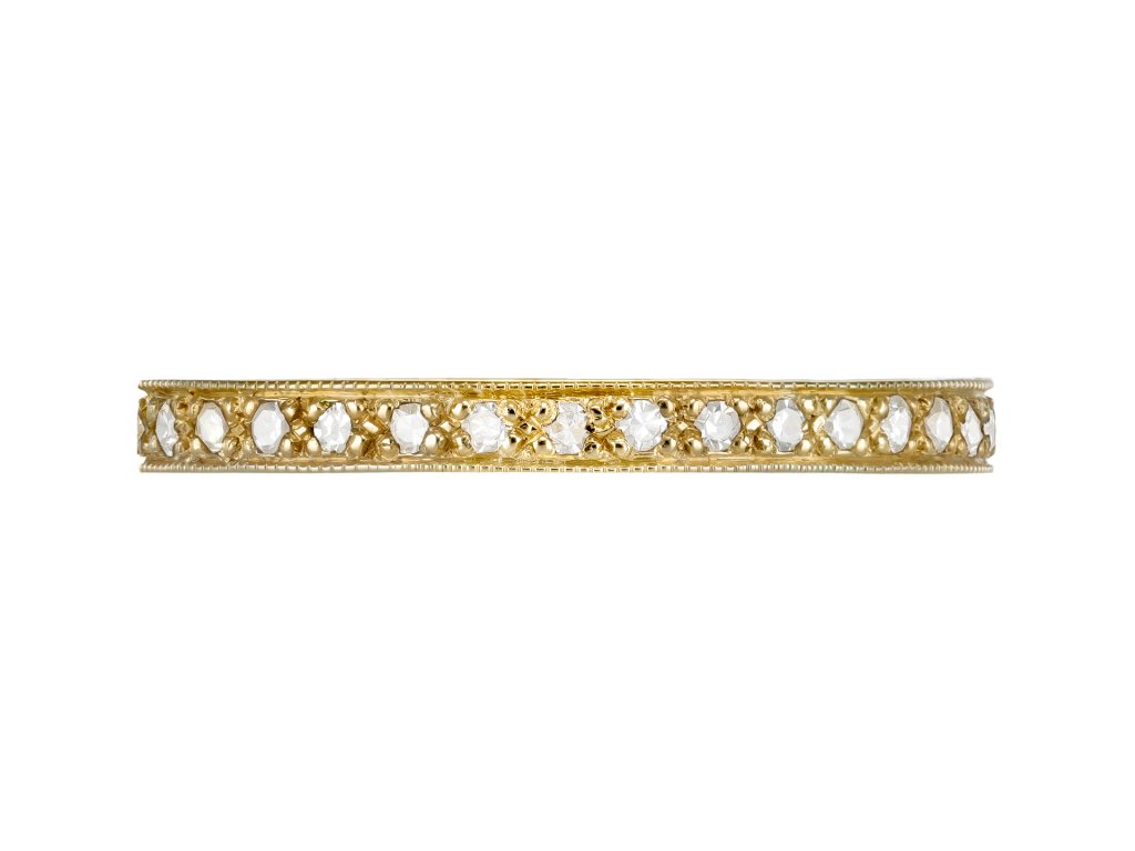 Diamond eternity ring, circa 1950.