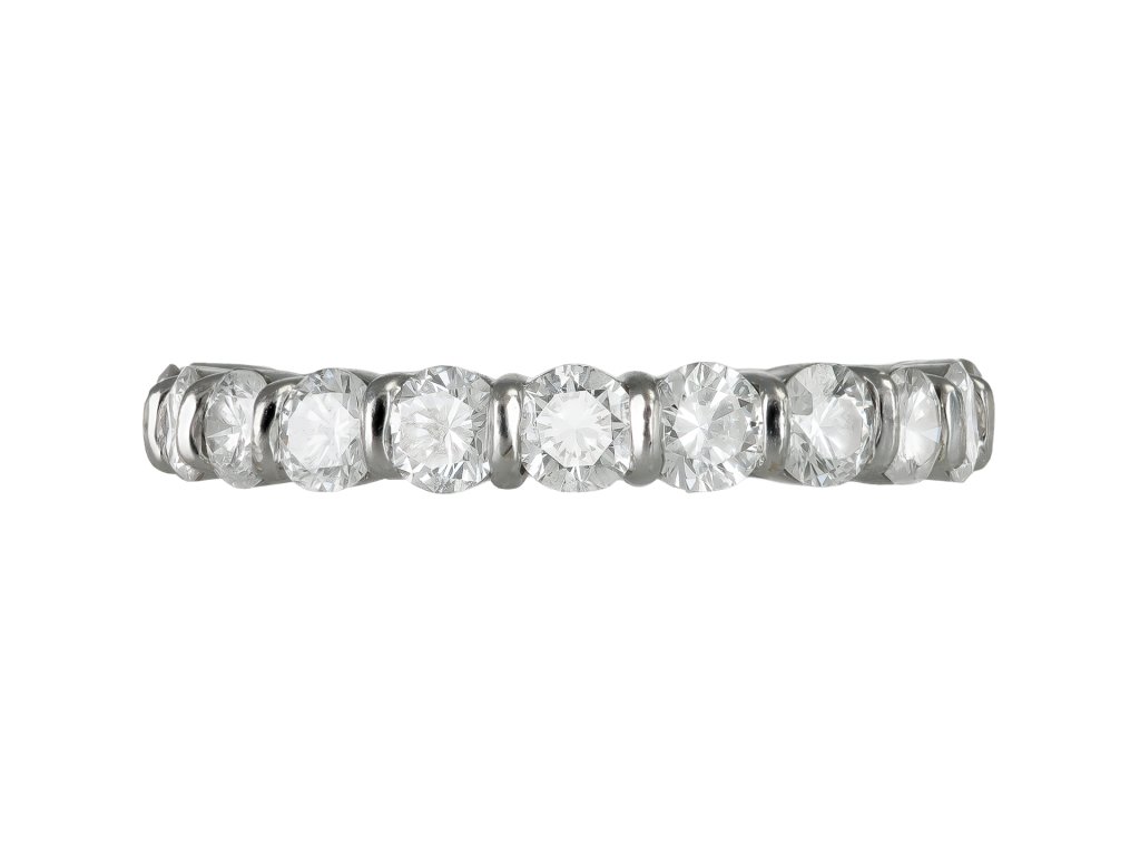Kutchinsky diamond full eternity ring, English, 1985. 