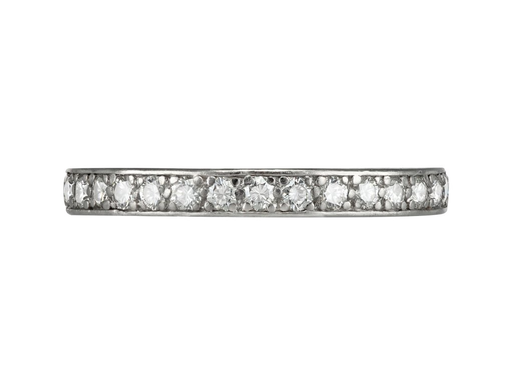 Tiffany & Co Diamond full eternity ring, American, circa 1940.