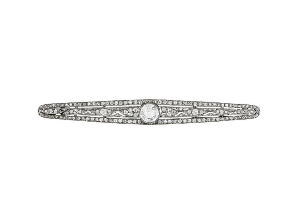 Old Cut diamond brooch, circa 1910.