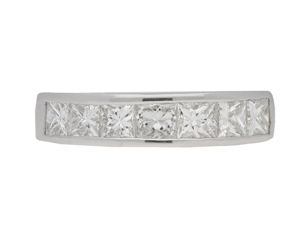 Diamond half eternity ring, circa 2003. 