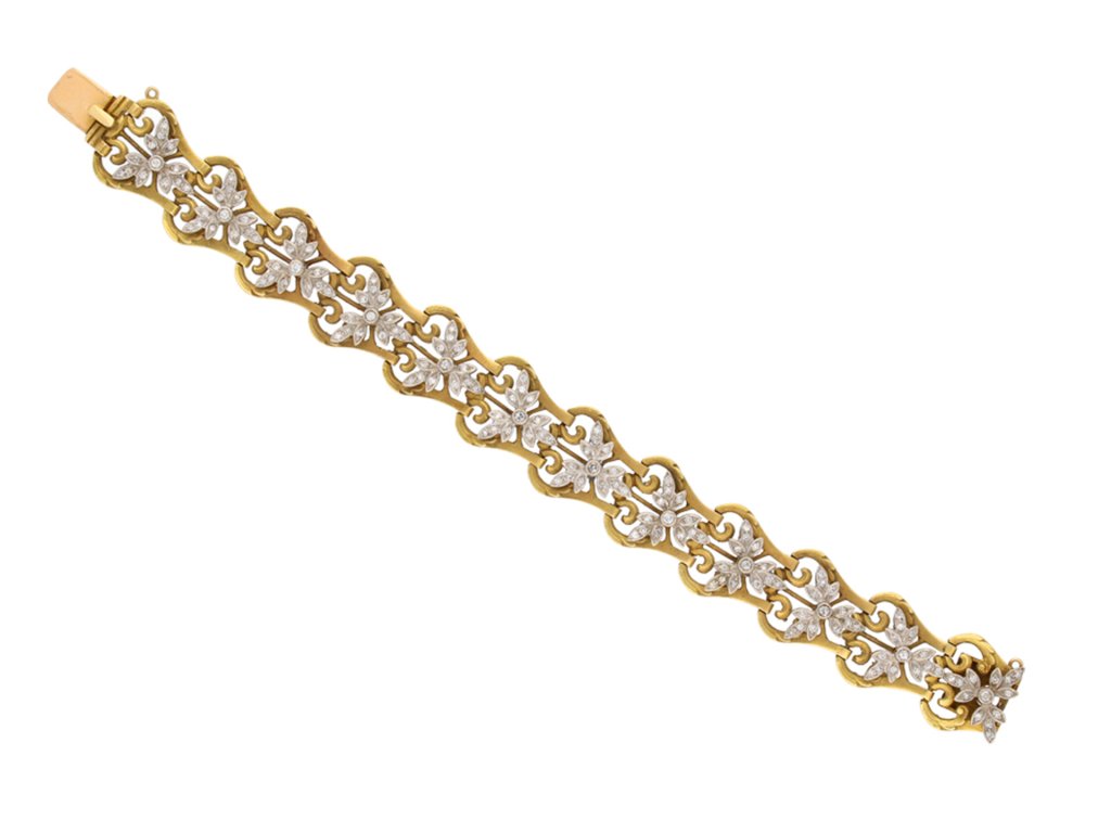 Art Nouveau diamond bracelet, circa 1910 hatton garden