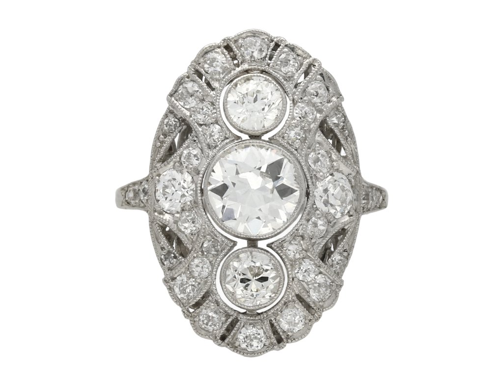 Diamond cluster ring berganza hatton garden