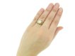 hand view diamond enamel cluster ring. berganza hatton garden