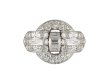 Art Deco diamond ring, American, circa 1935. 