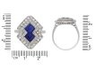 Art Deco sapphire and diamond cluster ring, circa 1925. Hatton Garden