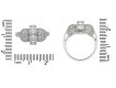 Art Deco cocktail ring, circa 1935.