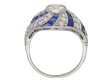 Sapphire and diamond  ring berganza hatton garden