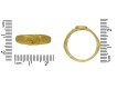 size view Ancient Roman gold ring hatton garden berganza 