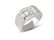 Art deco diamond cocktail ring, French, circa 1935. 
