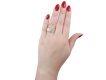 Art deco diamond cocktail ring, French, circa 1935. 