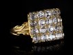 Antique four row diamond ring Henry Griffith & Sons hatton garden