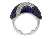 front vintage diamond sapphire cocktail ring hatton garden berganza